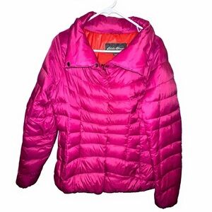 Eddie Bauer Red and Pink Insulated Jacket